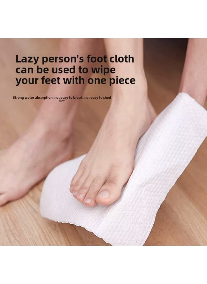 Generic - Disposable Foot Wipe Cloth Wet And Dry For Lazy Household Foot Washing Towel Absorbent Foot Bath Household Kitchen Rag-Specifications:Foot Cleaning Cloth 1 Pack [50 Pieces] - Image 1