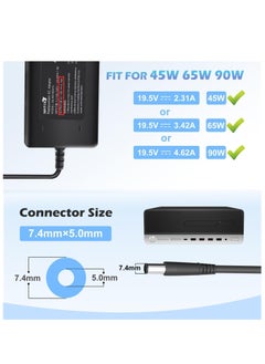 Generic 90W 65W Power Supply for HP ProDesk 600 400 G1 G2 G3 G4 G5 G6 Mini PC HP EliteDesk 800 Mini HP Omni 120 100 All-in-One HP Slimline 260 400 260-A010 260-A114 Power  - Image 3