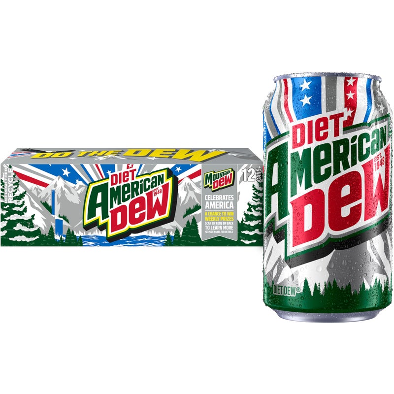 Mountain Dew Diet Mountain Dew Soda 12 Fl Oz Cans Pack of 12 - Image 3