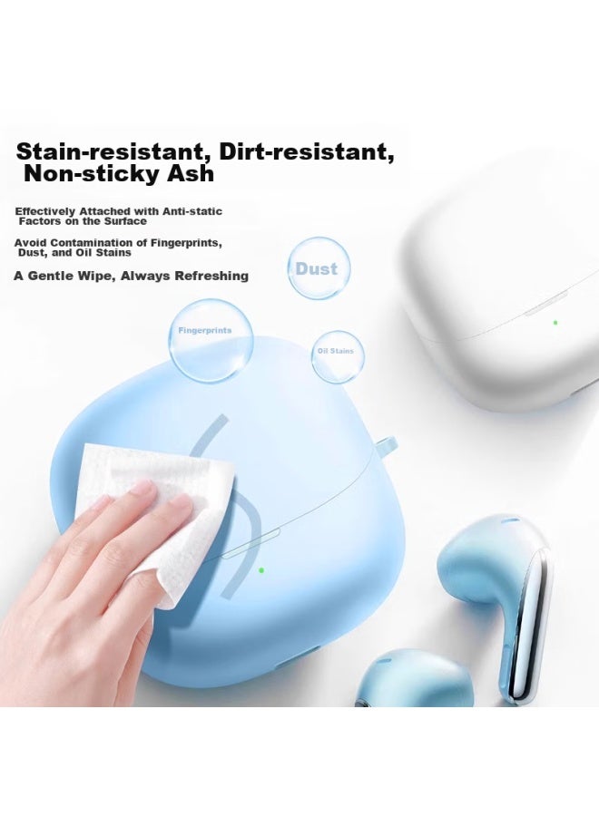 Australian Wave Aolang Protective Case For Xiaomi Buds 5, Full Coverage Shockproof Charging Case For Xiaomi Buds 5 True Wireless Noise-Cancelling Earphones, Silicone Soft Shell Accessory, Business Gray - Image 4