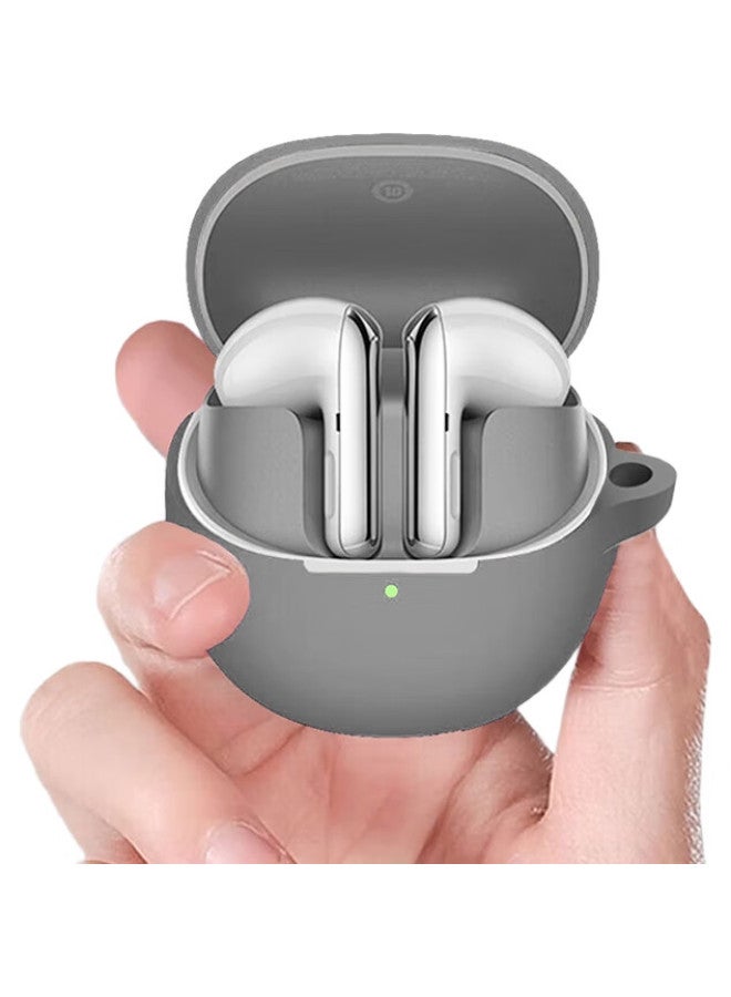 Australian Wave Aolang Protective Case For Xiaomi Buds 5, Full Coverage Shockproof Charging Case For Xiaomi Buds 5 True Wireless Noise-Cancelling Earphones, Silicone Soft Shell Accessory, Business Gray - Image 1