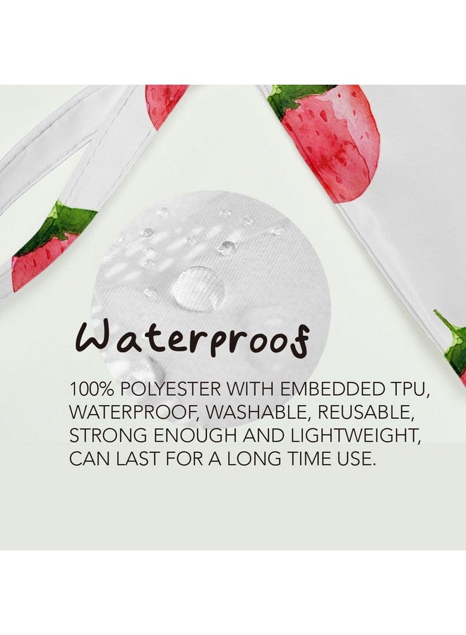 Fokongna حقيبة فوكوانغنا الرطبة حقيبة رطبة وجافة حقيبة شاطئ حقيبة رطبة لملابس السباحة حقيبة سفر حقيبة مكياج حقيبة أدوات النظافة مقاومة للماء سعة كبيرة للنساء الفتيات الأمهات الأخوات الأصدقاء حقيبة حفاضات هدايا الفراولة والليمون - Image 5