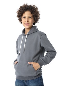Andora Slip On Fleeced Boys Hoodie _ Dark Grey  - Image 2
