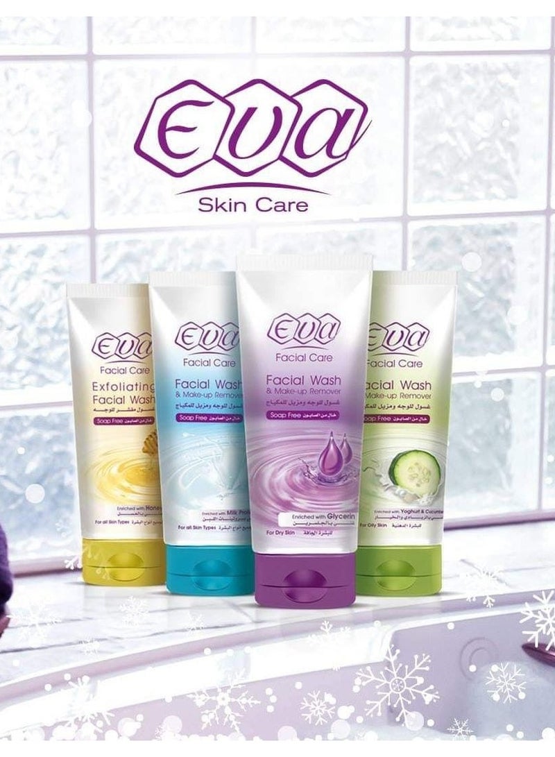 إيفا غسول الوجه ومزيل المكياج ببروتين الحليب من إيفا  150 مل - Image 3