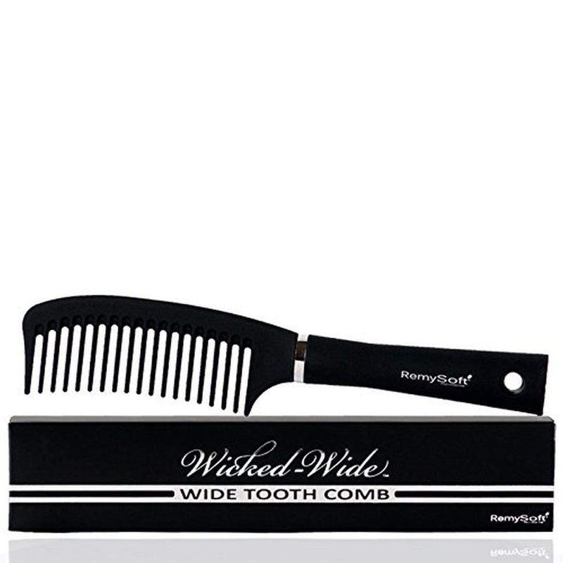 RemySoft Wicked-Wide - Wide Tooth Detangling Comb - Safe for Hair Extensions, Weaves and Wigs - Image 2