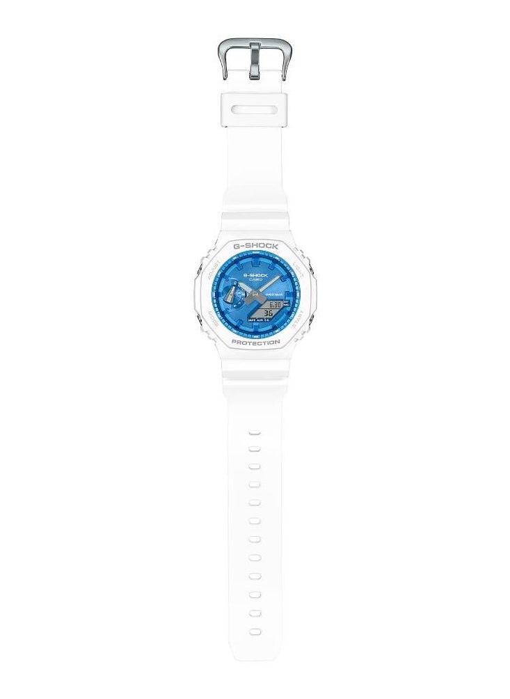 G-Shock Limited Edition Winter Sparkle Analog-Digital Blue Dial Resin Strap Men's Watch GA-2100WS-7ADR