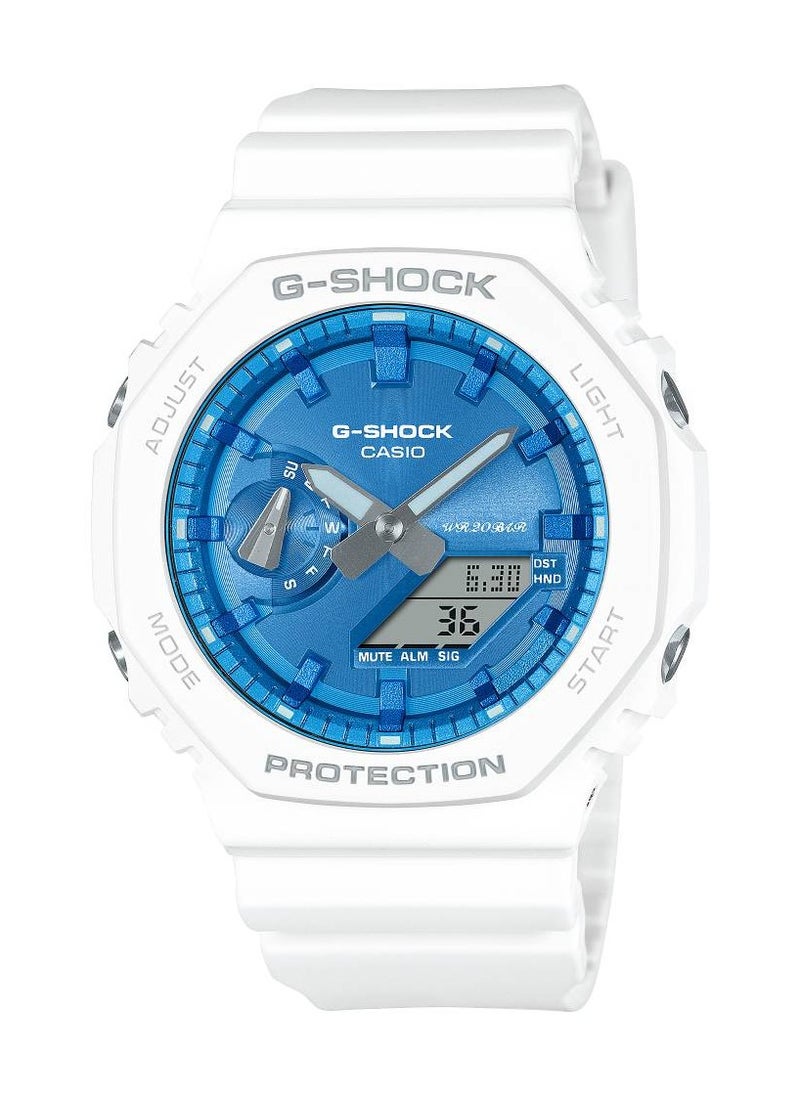 G-Shock Limited Edition Winter Sparkle Analog-Digital Blue Dial Resin Strap Men's Watch GA-2100WS-7ADR
