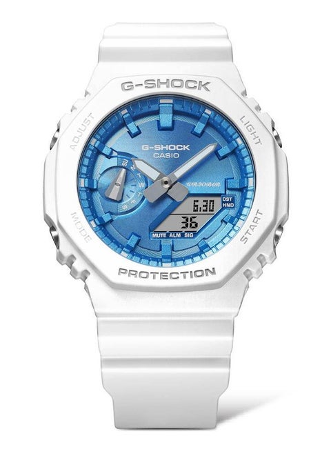 G-Shock Limited Edition Winter Sparkle Analog-Digital Blue Dial Resin Strap Men's Watch GA-2100WS-7ADR