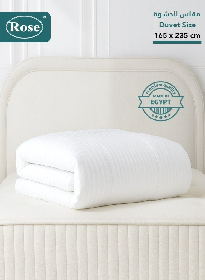 Rose Premium Comforter Duvet Insert 1 Piece, Super Soft Lightweight All Season Quilt, High Quality Down Alternative Filling, Fits Single Size Bed, Size 165 x 235 cm - Image 1