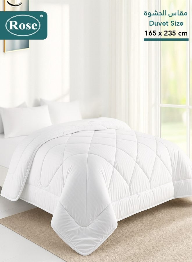 Rose Premium Comforter Duvet Insert 1 Piece, Super Soft Lightweight All Season Quilt, High Quality Down Alternative Filling, Fits Single Size Bed, Size 165 x 235 cm - Image 3