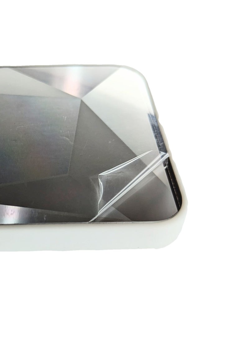 HEXABEX حافظة آيفون 11 برو، حافظة حماية على شكل مرآة لامعة لهاتف آيفون 11 برو فضي - Image 2