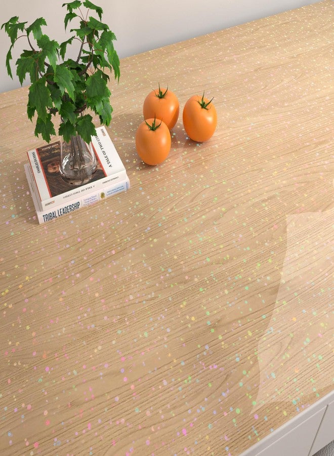 Livelynine Glossy Dots Clear Contact Paper Peel and Stick for Books Crafts Classroom Self Adhesive Laminating Roll Removable Classroom Wallpaper Kids Room Girls Bedroom Desk Cover 15.8x78.8 Inch - Image 5
