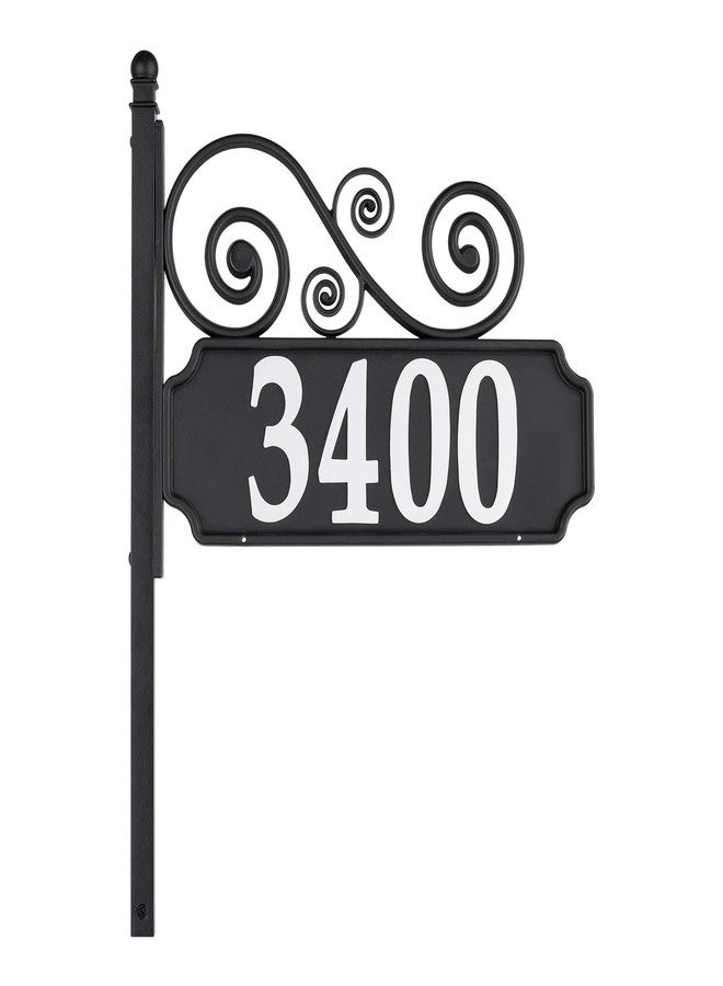 Whitehall Nite Bright Scroll Reflective Address Post Sign - Image 1