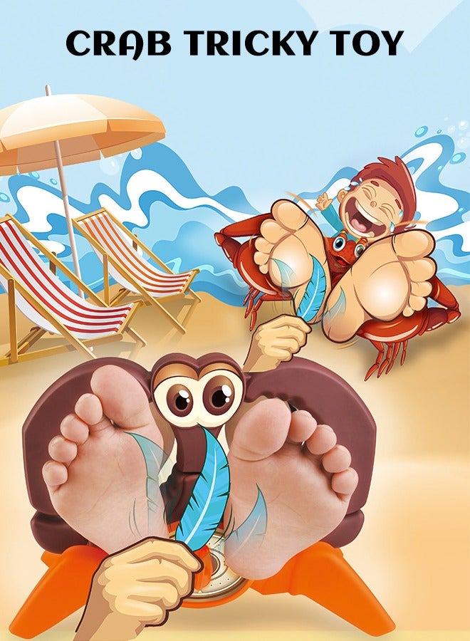 GROIC Crab Tickle Me Feet Family Game Party Favors Supplies Children's Pirate Tickling Game for Adults Teens & Kids 2-4 Players - Image 2