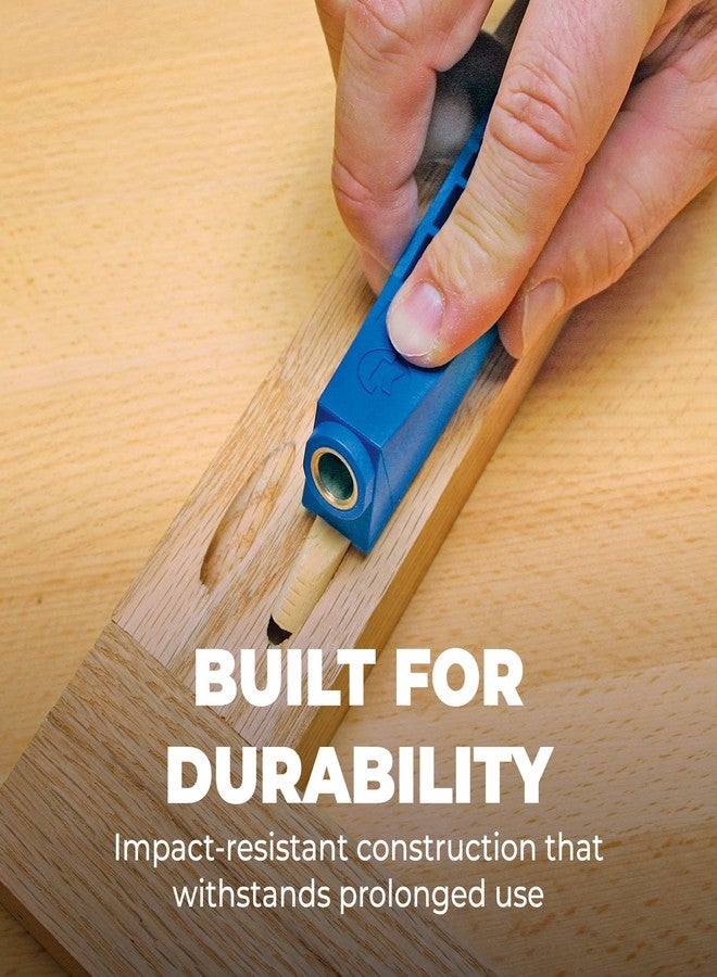 كريج مجموعة أدوات التثبيت الصغيرة Kreg MKJKIT - أداة تثبيت Kreg Pocket-Hole بسيطة ومدمجة - لإنشاء وصلات قوية بدون غراء - للمساحات الضيقة والمشاريع الصغيرة - سمك مادة غير محدود - Image 3