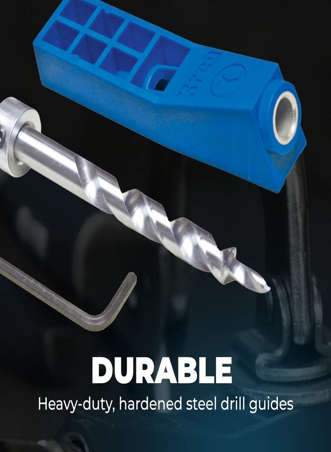 كريج مجموعة أدوات التثبيت الصغيرة Kreg MKJKIT - أداة تثبيت Kreg Pocket-Hole بسيطة ومدمجة - لإنشاء وصلات قوية بدون غراء - للمساحات الضيقة والمشاريع الصغيرة - سمك مادة غير محدود - Image 5