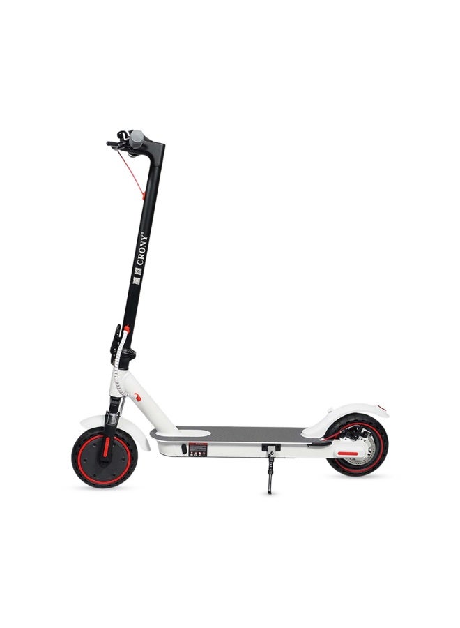 Crony Xm M365 Kids E Scooter With Suspension And App 25-45km/H Speed 250w Motor 36v/7.8ah Battery, 10-25km Range, Electric Scooter Aluminium Alloy Folded 8.5 Inch Tires | Rear Disc Brakes, 100kg Max Load, Led Headlamp, App Connectivity, Foldable & Portable White - Image 1