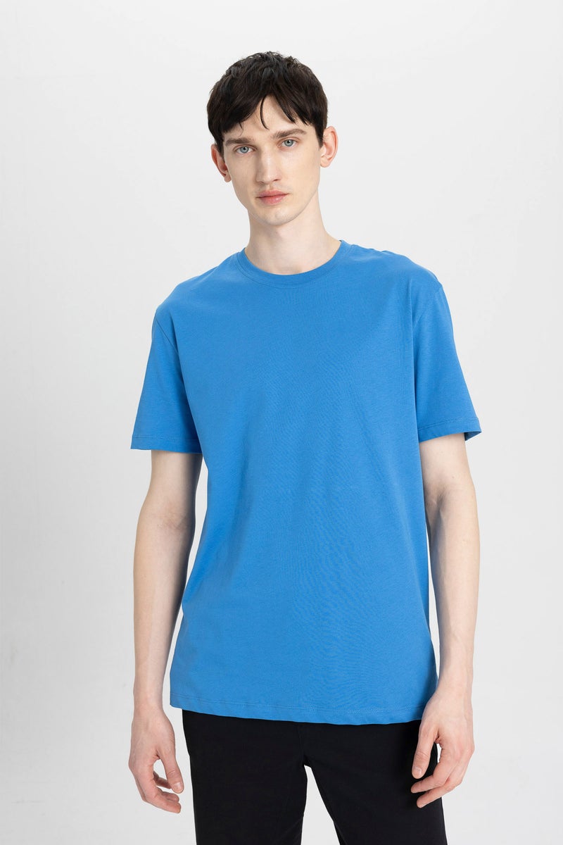 Man New Regular Fit Crew Neck Basic T-Shirt