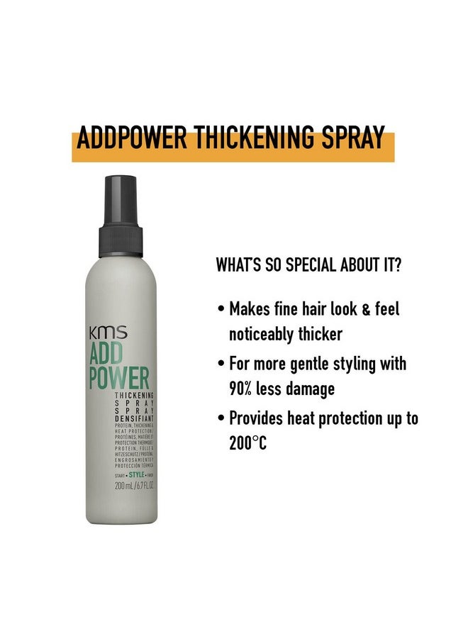 kms Ms Addpower Thickening Spray Heat Protectant 6.76 Fl. Oz.  - Image 3