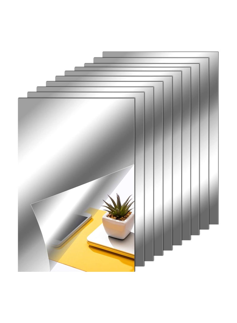 TPGP Flexible Mirror Sheets – Self-Adhesive, Non-Glass Mirror Tiles for Home Wall Décor (6 x 9 Inches)  - Image 1
