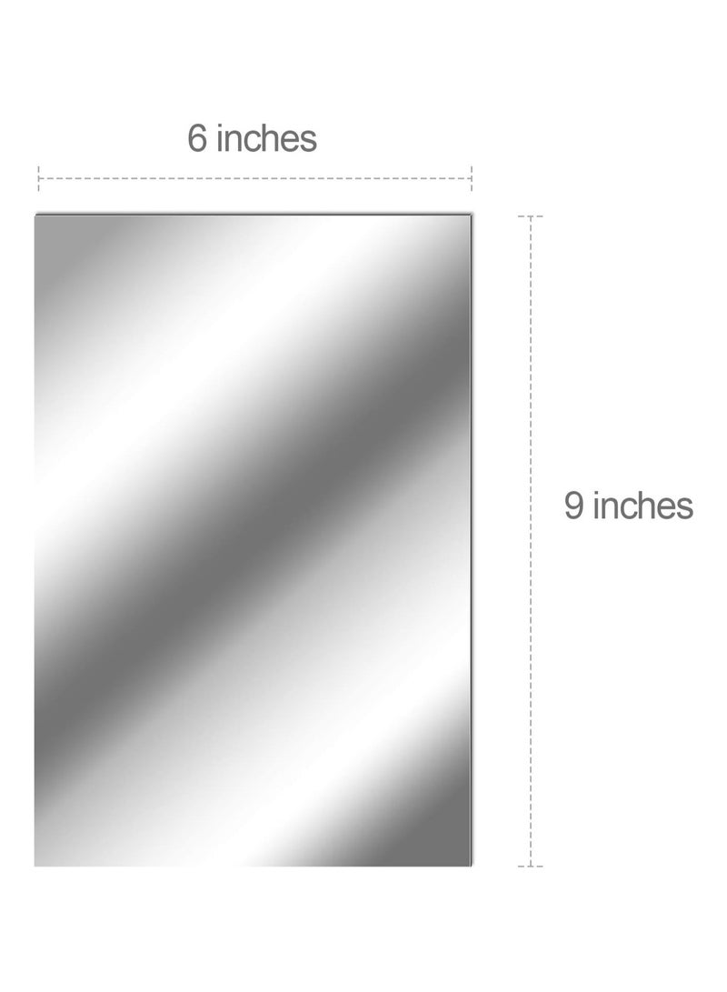 TPGP Flexible Mirror Sheets – Self-Adhesive, Non-Glass Mirror Tiles for Home Wall Décor (6 x 9 Inches)  - Image 2