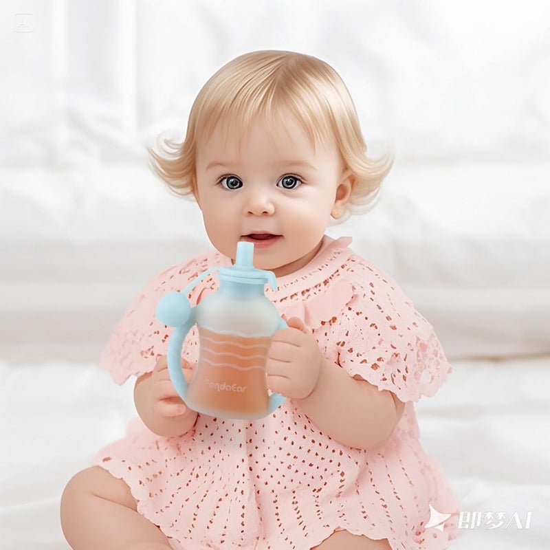 PandaEar 4 Pack Reusable Silicone Baby Food Pouches Washable Freezer Squeezable Pouch for Toddler Kids BPAFree Silicone Refillable Baby Food Storage 4oz - Image 2