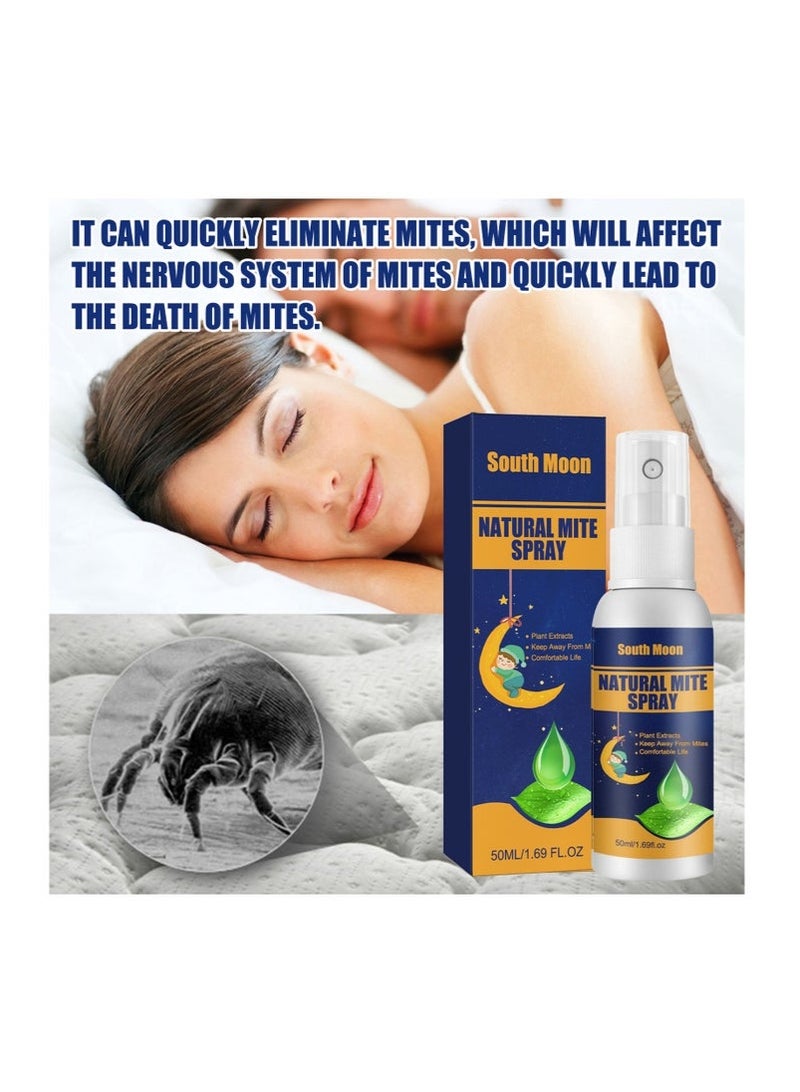 SOUTH MOON Mite Spray for home Mite Removal Indoor Environment Bed Linen and Clothing Mite Removal Spray (50ml 1Pcs) - Image 4
