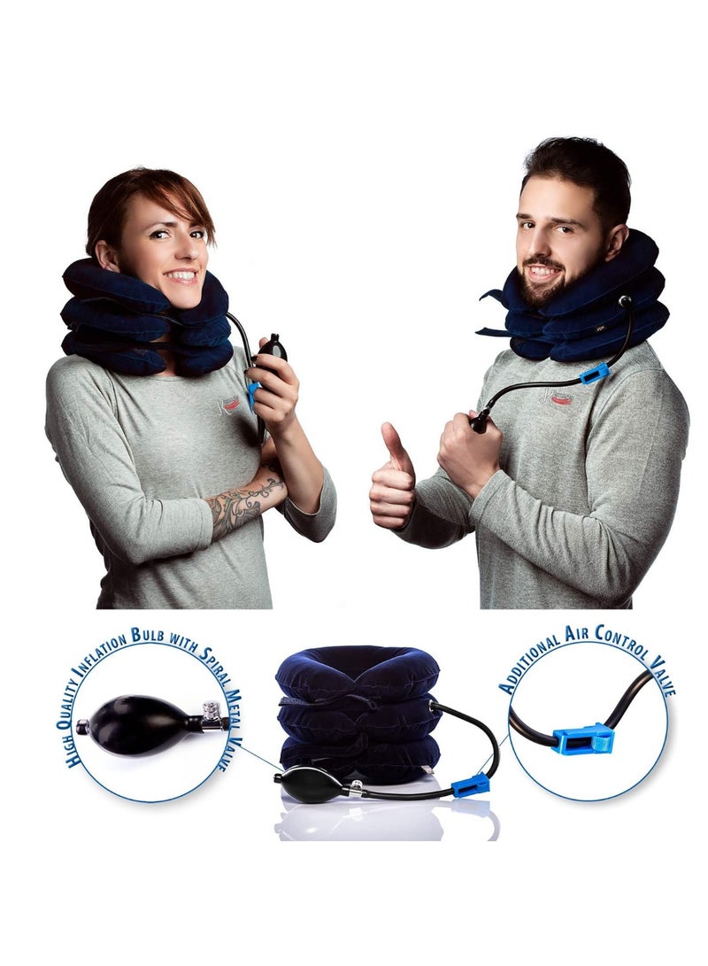 Generic Neck Brace for Neck Pain and Support, Soft Neck Support Relieves Pain & Pressure in Spine for Women & Men, Wrap Align Stabilize Vertebrae Foam Cervical Collar for Sleeping (3" Depth Collar)  - Image 4