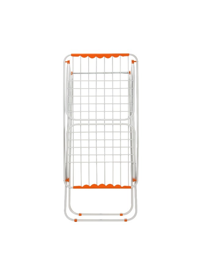 ديلكاسا مجفف ملابس ديلكاسا لويد - DC3712/ بأجنحة جانبية، هيكل من الحديد المطلي بالمسحوق/ قابل للطي، متين، أنيق، مدمج، وثقيل التخزين/ مساحة تجفيف 18 مترًا، سعة 18 كجم - Image 4