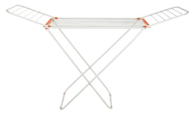 ديلكاسا مجفف ملابس ديلكاسا لويد - DC3712/ بأجنحة جانبية، هيكل من الحديد المطلي بالمسحوق/ قابل للطي، متين، أنيق، مدمج، وثقيل التخزين/ مساحة تجفيف 18 مترًا، سعة 18 كجم - Image 1