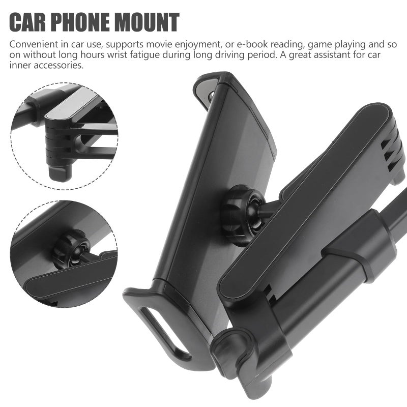Universal 360 Degree Adjustable Headrest Mount Holder for Smartphones and Tablets Black - Image 5