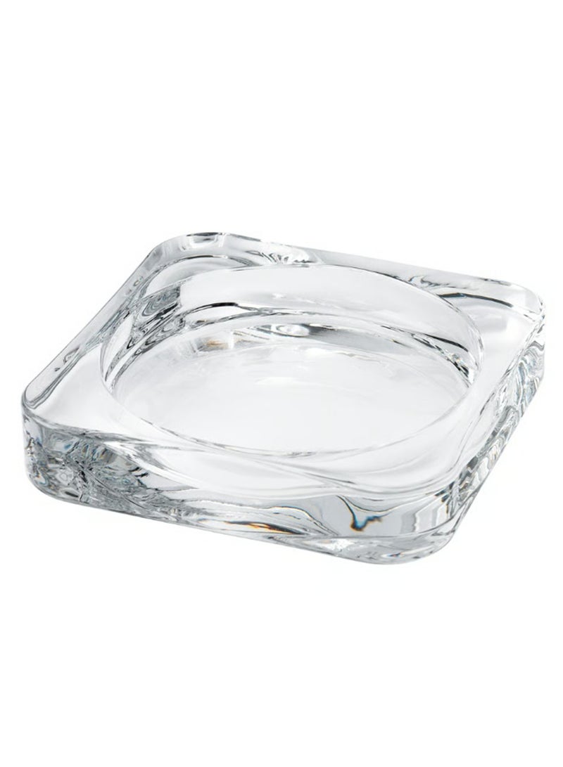 Ikea GLASIG - Candle Dish - Clear Glass, 10x10 cm - Image 1