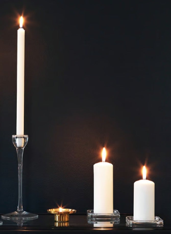 Ikea GLASIG - Candle Dish - Clear Glass, 10x10 cm - Image 5