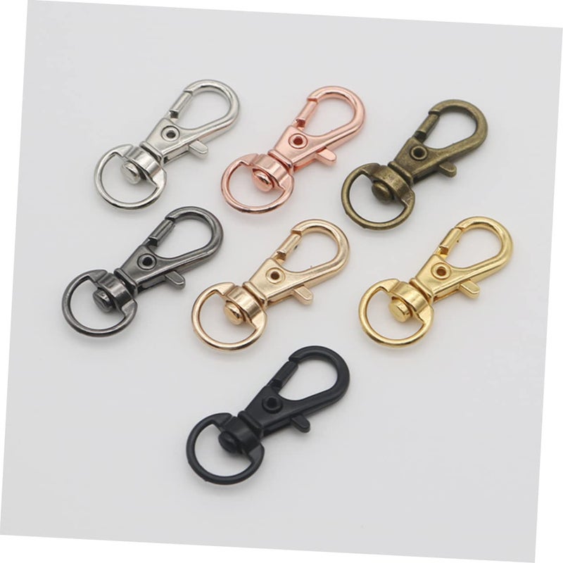35 Pcs Colorful Zinc Alloy Lobster Claw Keyrings Swivel Clasps for Keychains Bags DIY Crafts - Image 4