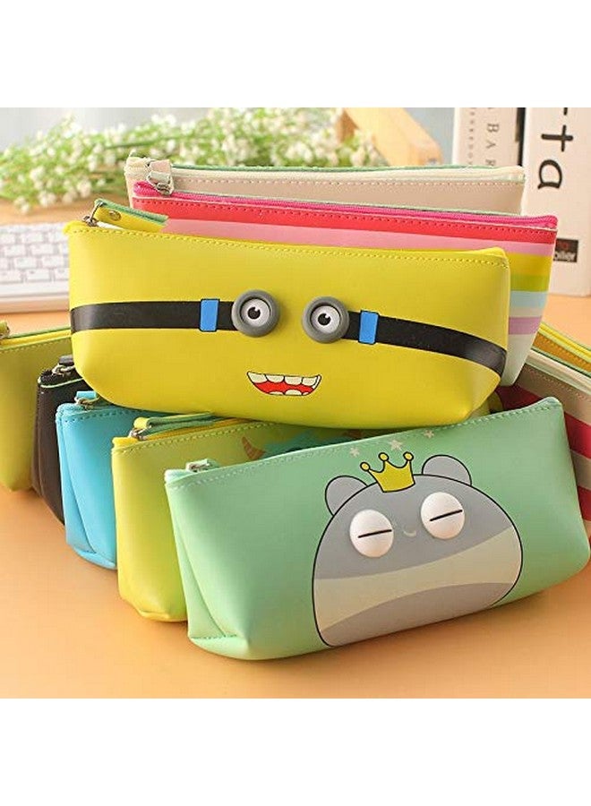 SILLYME 6 pcs Return Gifts Birthday Party for Kids - Silicon Pencil Pouch - Assorted Design - Image 1