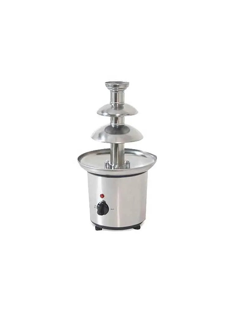 DOM377 3-Tier Chocolate Fountain - Stainless Steel Sweet Fondue Machine, 1 kg Capacity, 320W | Perfect for Parties, Desserts & Events