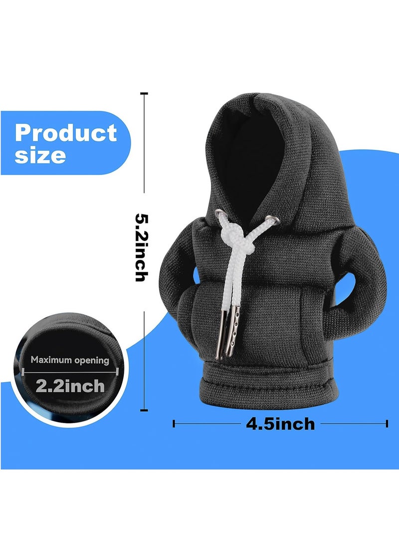 Gear Shift Hoodie, Gear Shift Cover, Universal Car Shift Knob Hoodie, Mini Hoodie for Car Shifter, Automotive Interior Cute Gadgets, Car Accessories and Decorations - Image 2