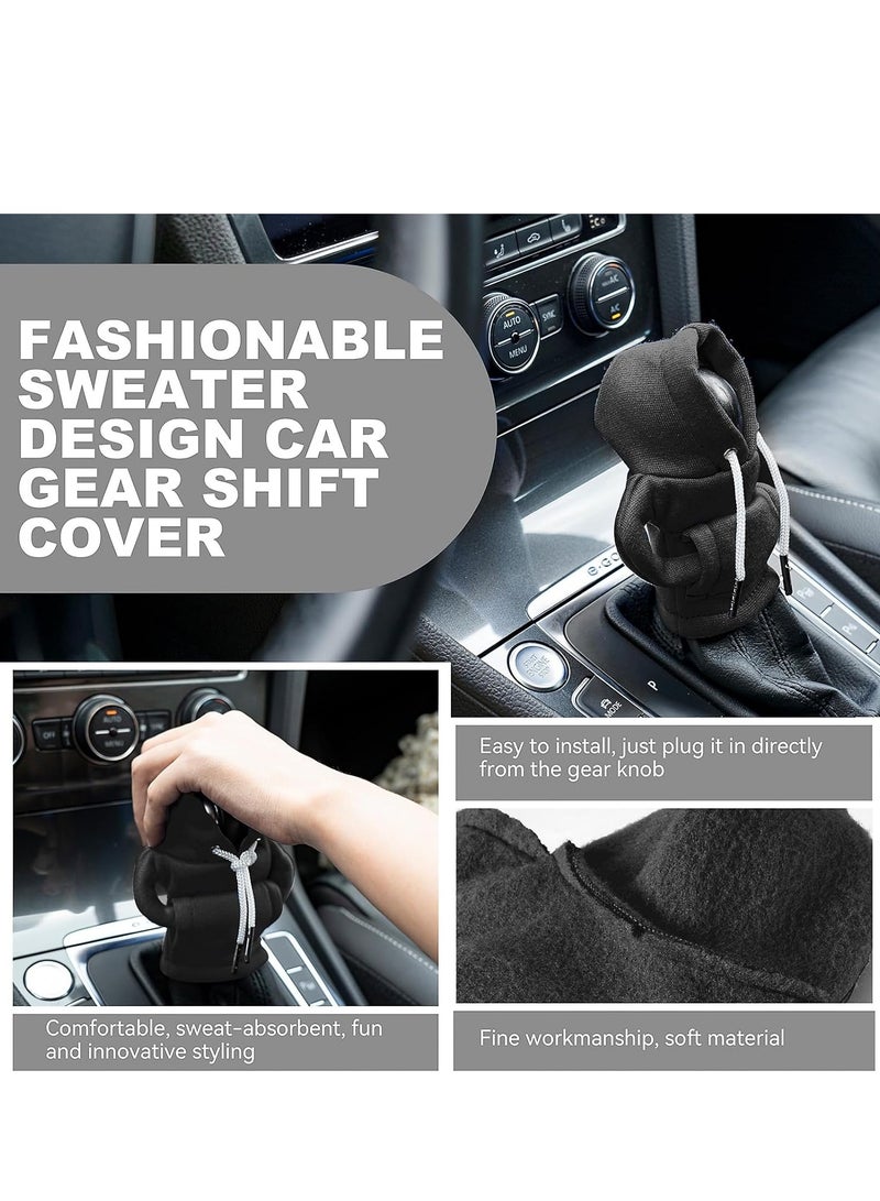 Gear Shift Hoodie, Gear Shift Cover, Universal Car Shift Knob Hoodie, Mini Hoodie for Car Shifter, Automotive Interior Cute Gadgets, Car Accessories and Decorations - Image 3