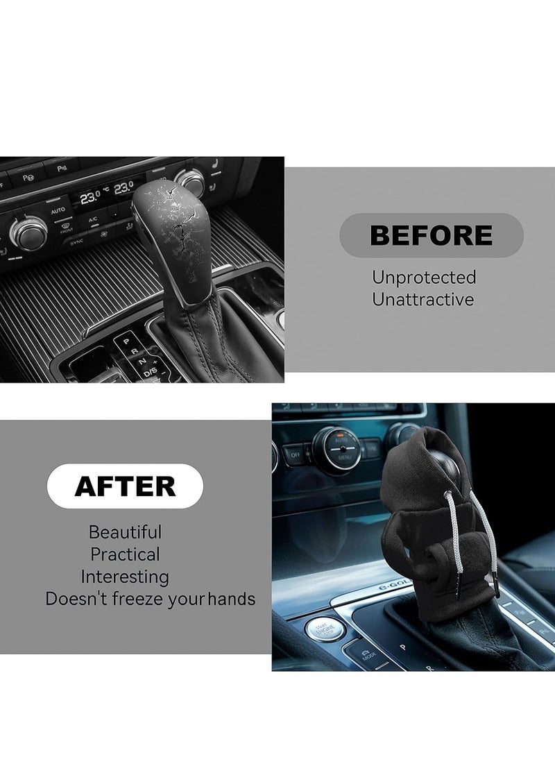Gear Shift Hoodie, Gear Shift Cover, Universal Car Shift Knob Hoodie, Mini Hoodie for Car Shifter, Automotive Interior Cute Gadgets, Car Accessories and Decorations - Image 5