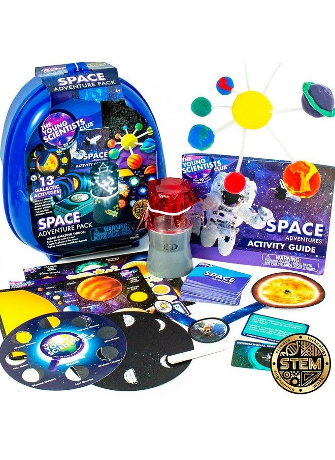 The Young Scientists Club - Space Adventures Pack Stem Kit 13 Educational Activities Includes Reusable Backpack Space Navigator Diy Constellations Space Card Game & More Multi (204755) - Image 1