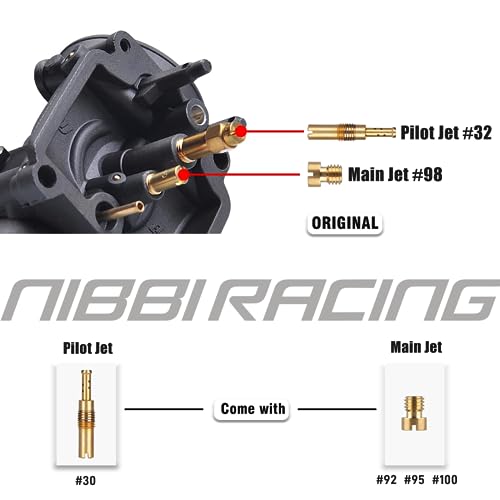 NIBBI PE19 Carburetor Kit, 19mm Carburetor with Carb Jets - Fit for 100cc 110cc 125cc Dirt Bike Pit Bike Apollo TaoTao Lifan Kayo SSR - Image 3