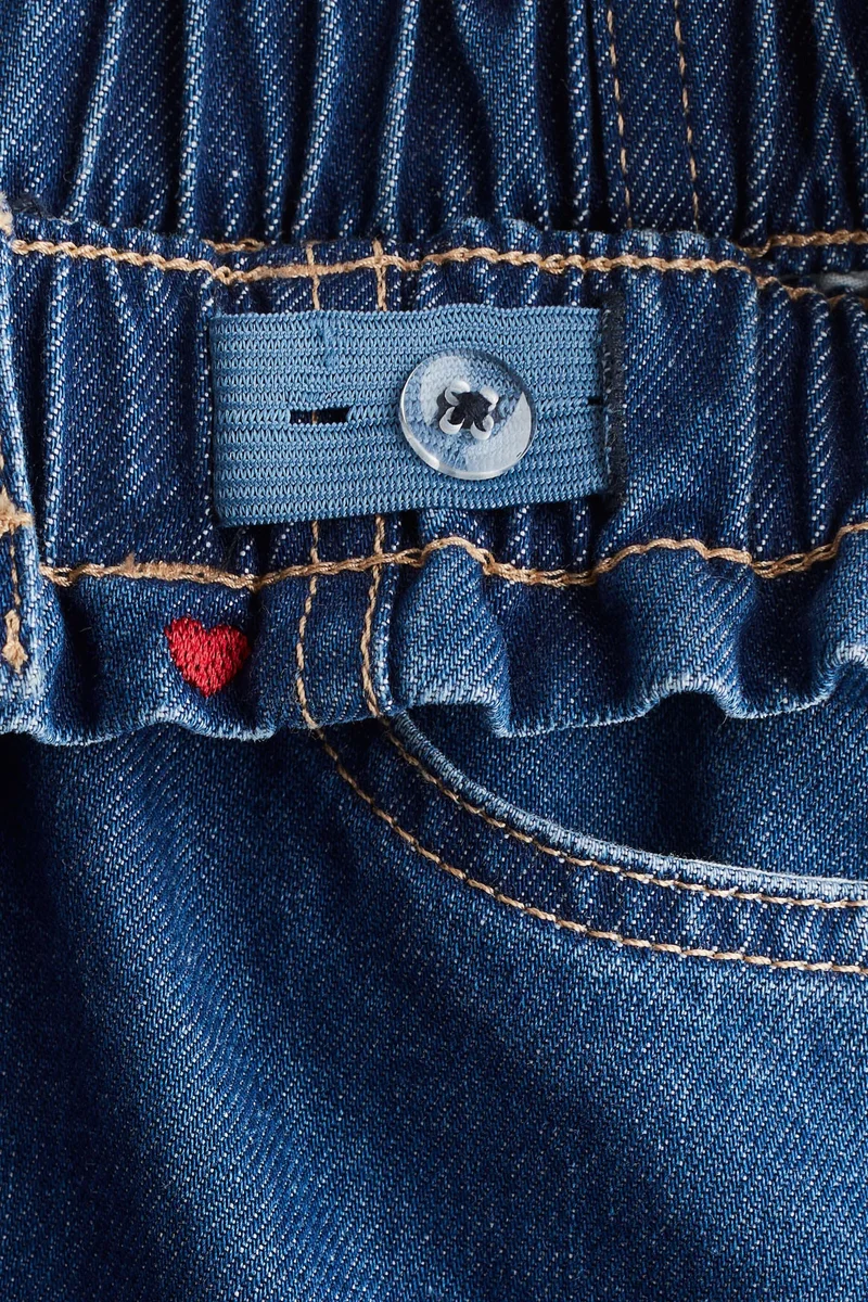 H&M Motif-detail denim skirt