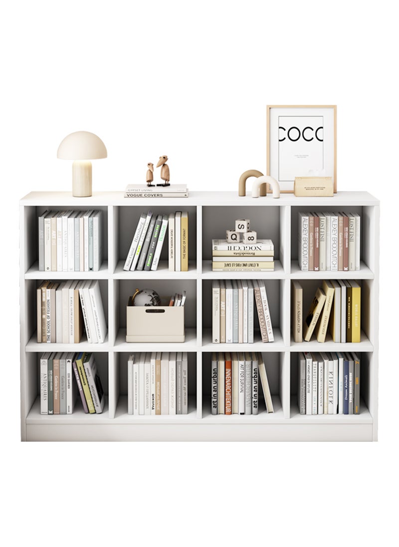 Sharpdo Home Living Room Floor Bookcase Storage Cabinet, 3-Layer Shelf Layered Storage Cabinet, Suitable for Office/Living Room/Bedroom/Study 120*30*93cm - Image 1