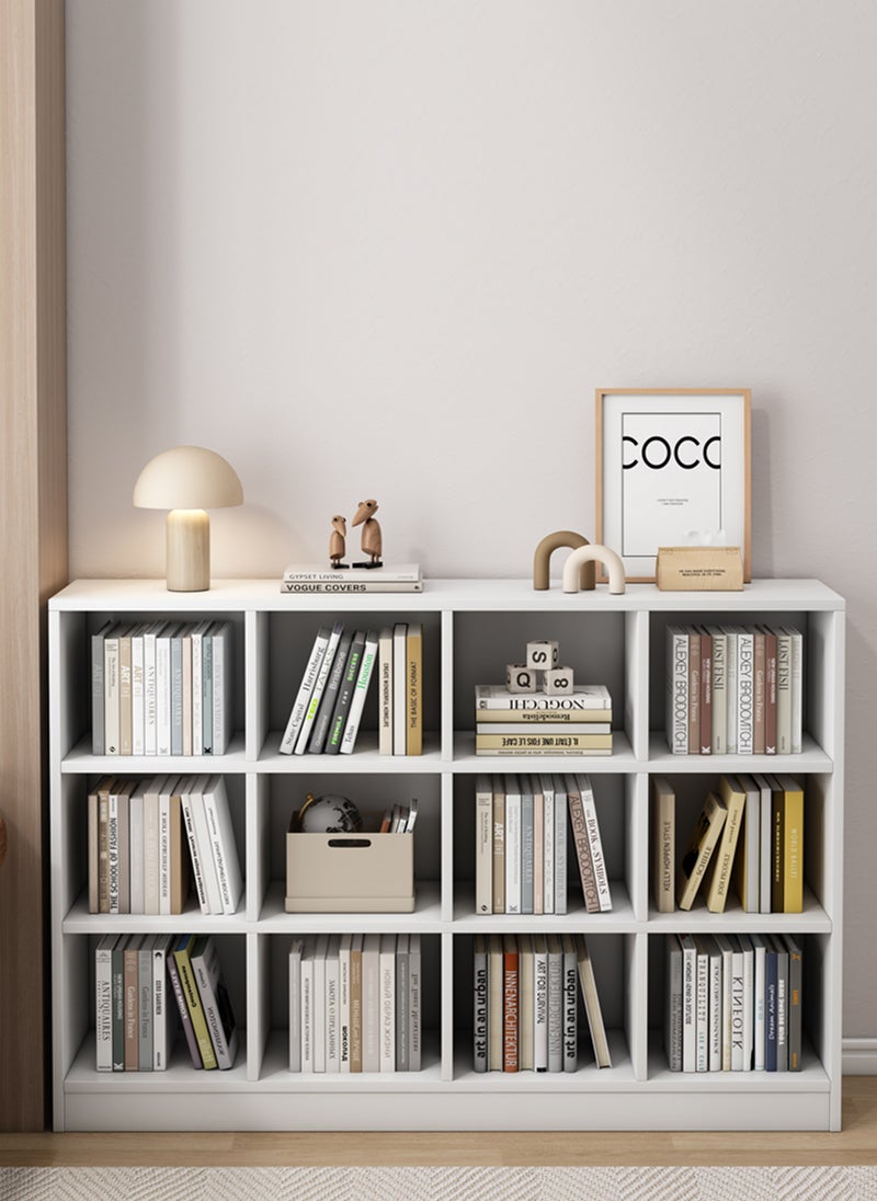 Sharpdo Home Living Room Floor Bookcase Storage Cabinet, 3-Layer Shelf Layered Storage Cabinet, Suitable for Office/Living Room/Bedroom/Study 120*30*93cm - Image 2