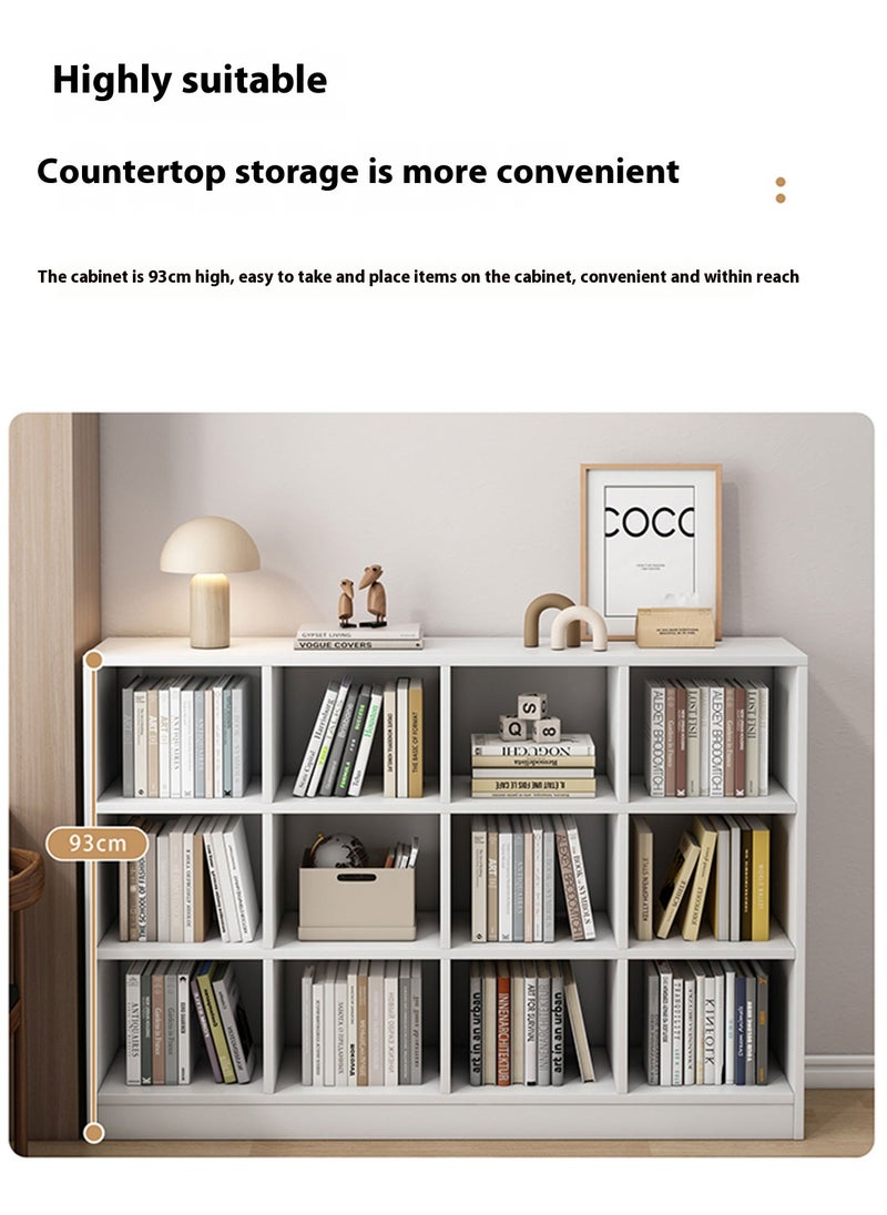 Sharpdo Home Living Room Floor Bookcase Storage Cabinet, 3-Layer Shelf Layered Storage Cabinet, Suitable for Office/Living Room/Bedroom/Study 120*30*93cm - Image 3