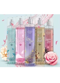 Set of 5 Eva Skin Care Senses Body Splash 5 X 240 ML