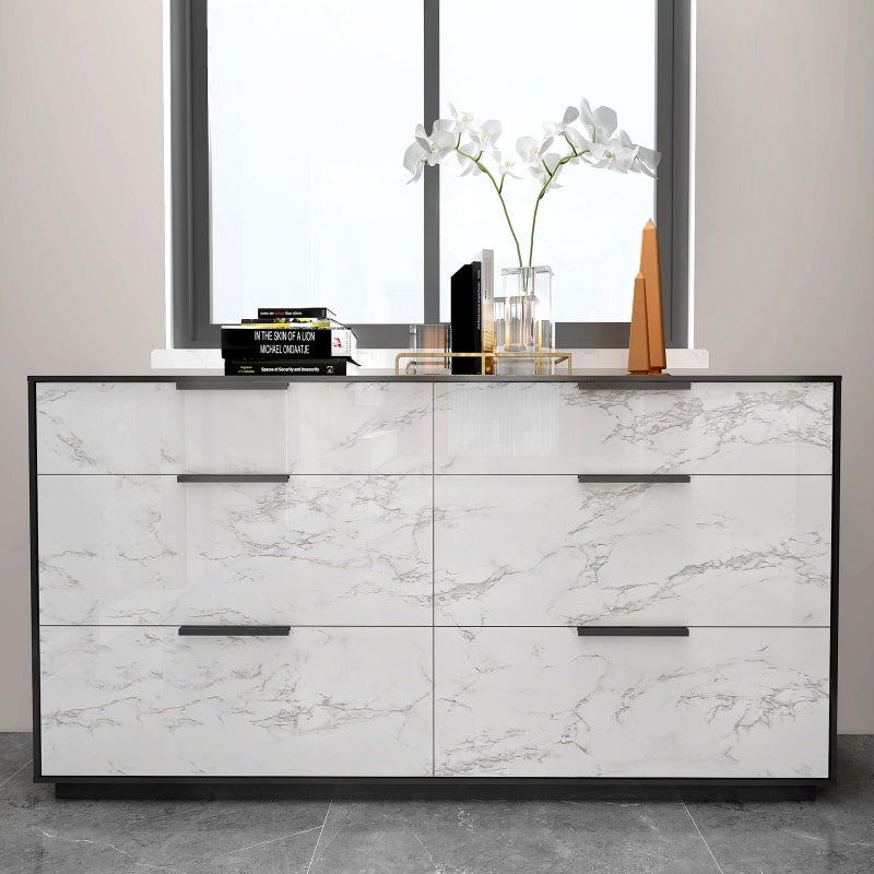 practicalWs Marble Contact Paper Peel and Stick, 15.7inchÃ—118.1inch White Gray Marble Wallpaper for Countertops Waterproof, Self Adhesive Removable Wall Paper for Kitchen Backsplash Cabinet - Image 5