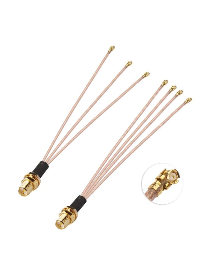 1 In 3 IPX To RPSMAJ RG178 Pigtail WIFI Antenna Extension Cable Jumper(15cm)