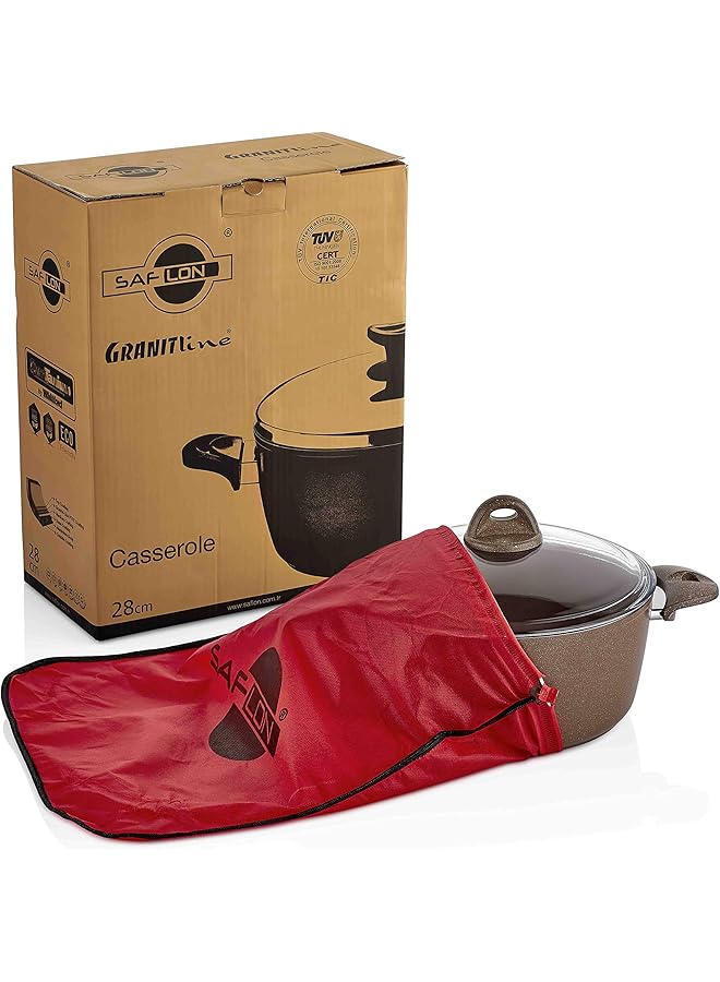 سافلون قدر من الجرانيت مع غطاء من الفولاذ المقاوم للصدأ - Image 5