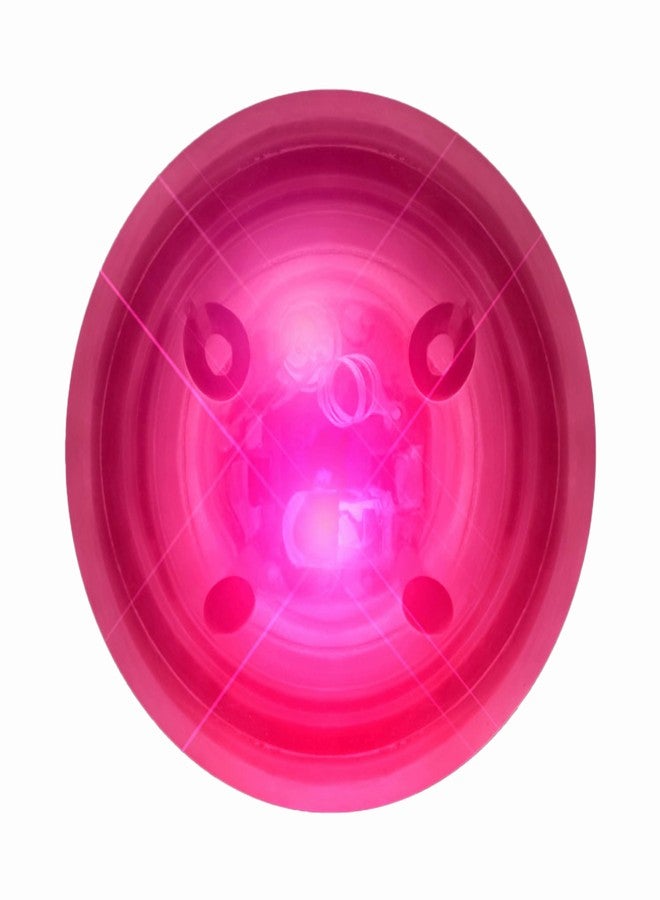 كرة نطاطة وردية اللون تعمل بضوء LED وامض - Image 1